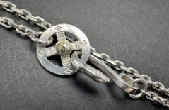 ホイール付きイーグルフック細角チェーン ※メタル歪・大 チェーン